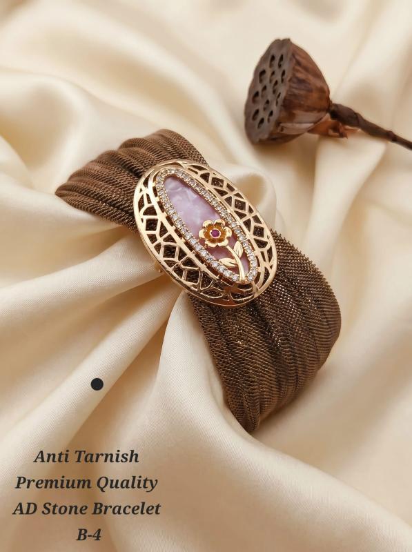 Anti tranish premium quality ad stone bracelet B 4 Wholesale designer imitation jewellery